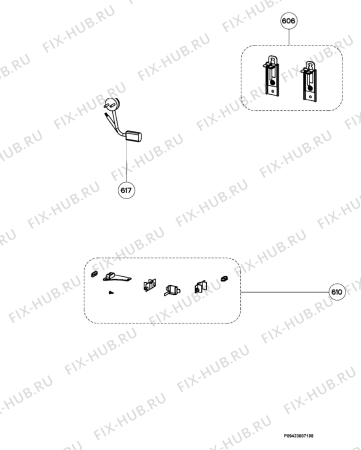 Взрыв-схема вытяжки Rex Electrolux CAV940X - Схема узла Section 4